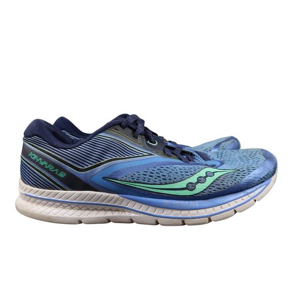 Saucony Shoes Womens 9 Kinvara Road Running Sneakers Athletic Trainer Sport Blue - Picture 1 of 13